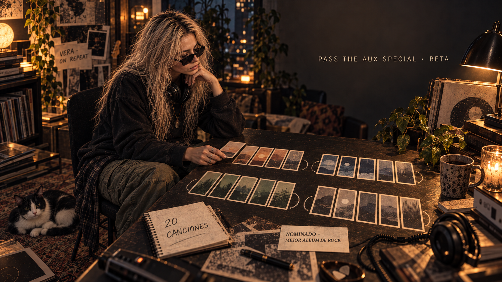 Vera Ghost organiza una playlist especial de 20 canciones de BETA tras la nominación de A la Mitad a Mejor Álbum de Rock.